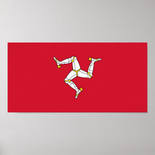 Poster Drapeau de l'île de Man