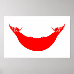 Poster Drapeau de l'île de Pâques