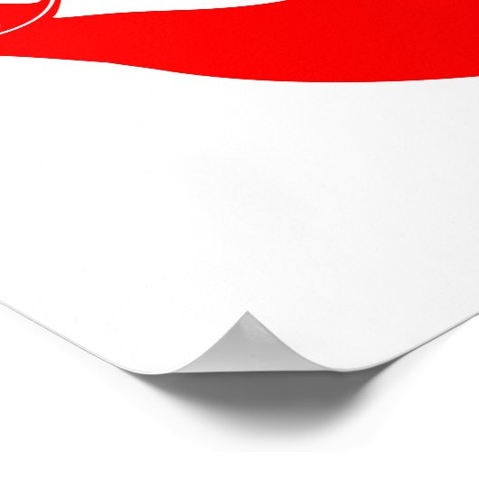 Poster Drapeau de l'île de Pâques (Coin)