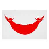 Poster Drapeau de l'île de Pâques (Devant)