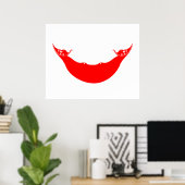 Poster Drapeau de l'île de Pâques (Rapa Nui) (Bureau à domicile)
