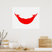 Poster Drapeau de l'île de Pâques (Rapa Nui) (Cuisine)