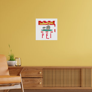 Poster Drapeau de l'Île-du-Prince-Édouard