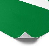 Poster Drapeau de l'île Norfolk (Coin)