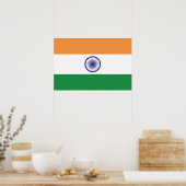 Poster Drapeau de l'Inde (Cuisine)