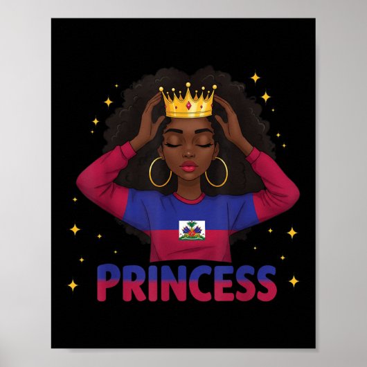 Poster Drapeau de l'Indépendance de la Princesse Haïtienn (Devant)