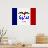 Poster Drapeau de l'Iowa (Cuisine)