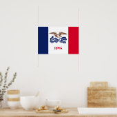 Poster Drapeau de l'Iowa (Cuisine)