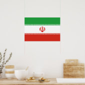 Poster Drapeau de l'Iran (Cuisine)