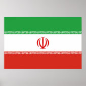 Poster Drapeau de l'Iran (Devant)