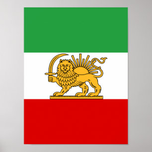 Poster Drapeau de l'Iran (1964–1980)