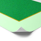 Poster Drapeau de l'Irlande - République irlandaise Tri-c (Coin)