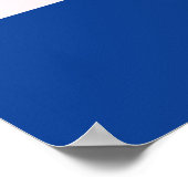 Poster Drapeau de l'Islande (Coin)