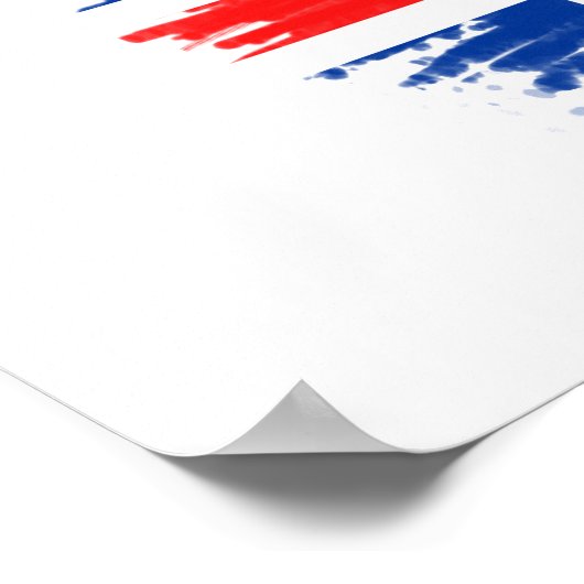 Poster Drapeau de l'Islande (Coin)