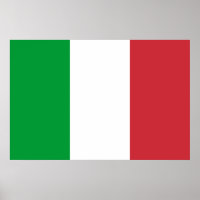 Poster : drapeau de l'Italie