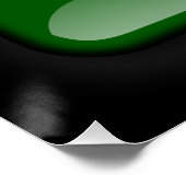 Poster Drapeau de l'Italie (Coin)