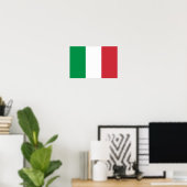 Poster Drapeau de l'Italie (Bureau à domicile)
