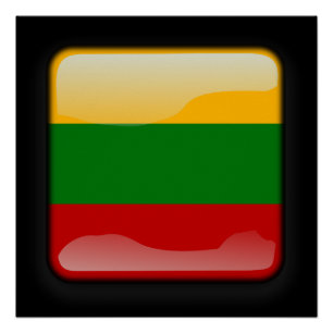 Poster Drapeau de Lituanie