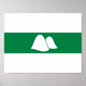 Poster Drapeau de l'oblast de Kurgan (Devant)