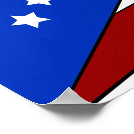 Poster Drapeau de l'Ohio (Coin)