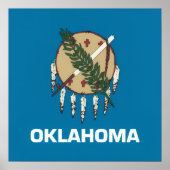 Poster drapeau de l'Oklahoma (Devant)