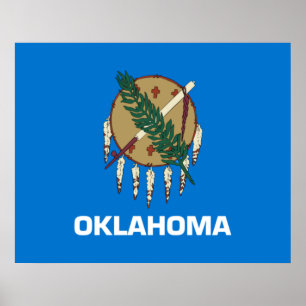 Poster Drapeau de l'Oklahoma