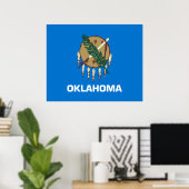 Poster Drapeau de l'Oklahoma (Bureau à domicile)
