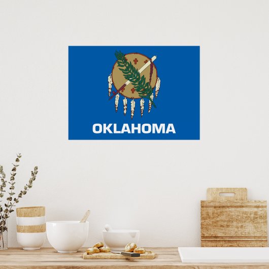 Poster Drapeau de l'Oklahoma (Cuisine)