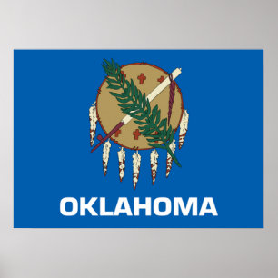 Poster Drapeau de l'Oklahoma