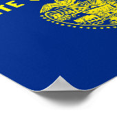 Poster Drapeau de l'Oregon (Coin)