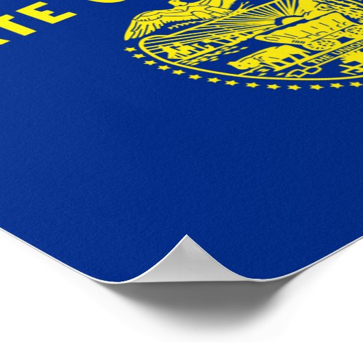 Poster Drapeau de l'Oregon (Coin)