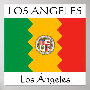 Poster Drapeau de Los Angeles
