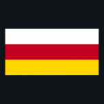 Poster Drapeau de l'Ossétie du Nord<br><div class="desc">Drapeau patriotique de l'Ossétie du Nord-Alanie.</div>