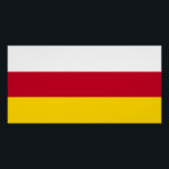 Poster Drapeau de l'Ossétie du Nord<br><div class="desc">Drapeau patriotique de l'Ossétie du Nord Alanie.</div>