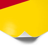 Poster Drapeau de l'Ossétie du Nord (Coin)