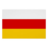 Drapeau de l'Ossétie du Sud