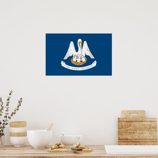 Poster Drapeau de Louisiane (Cuisine)