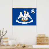 Poster Drapeau de Louisiane (Cuisine)