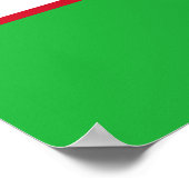 Poster Drapeau de l'Ouzbékistan (Coin)