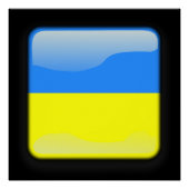 Poster Drapeau de l'Ukraine (Devant)