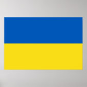 Poster Drapeau de l'Ukraine (Devant)