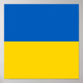 Poster Drapeau de l'Ukraine (Devant)