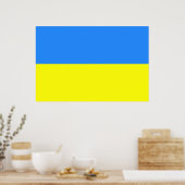 Poster Drapeau de l'Ukraine (Cuisine)