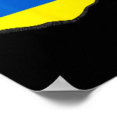 Poster Drapeau de l'Ukraine 1 (Coin)