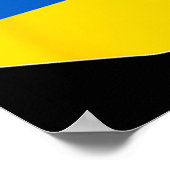 Poster Drapeau de l'Ukraine avec poche de drapeau ukraini (Coin)