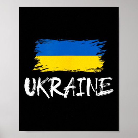 Poster Drapeau de l'Ukraine Clic Fierté ukrainienne Souve (Devant)