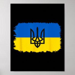 Poster Drapeau de l'Ukraine Ukrainien Fierté de l'Ukraine