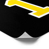 Poster Drapeau de l'Ukraine Un (Coin)