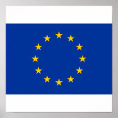 Poster Drapeau de l'Union européenne (Devant)