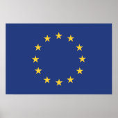 Poster Drapeau de l'Union européenne (Devant)